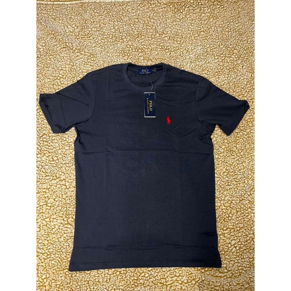 Ralph Lauren Polo Slim Fit T-Shirt Men’s Large Blue Crew Neck - Picture 2 of 2